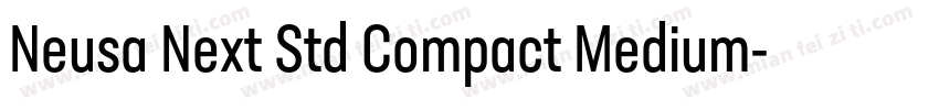 Neusa Next Std Compact Medium字体转换